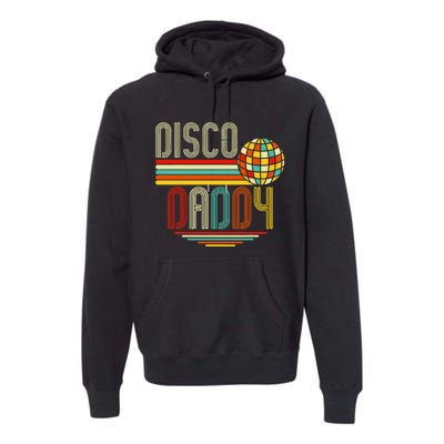 Disco Costume 70s Vintage Disco Daddy Premium Hoodie