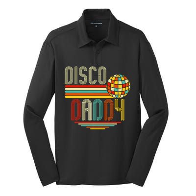 Disco Costume 70s Vintage Disco Daddy Silk Touch Performance Long Sleeve Polo