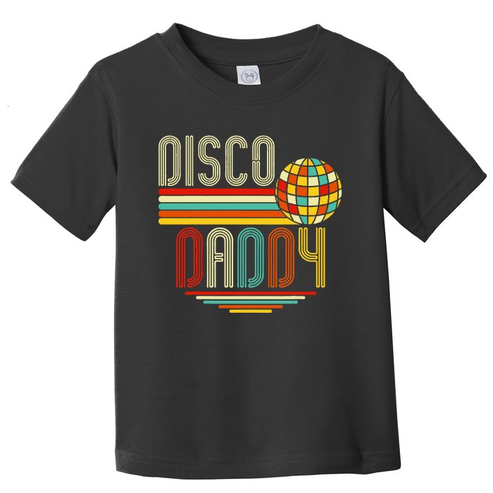 Disco Costume 70s Vintage Disco Daddy Toddler T-Shirt