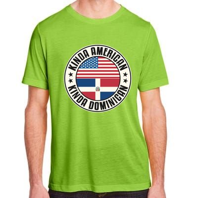 Dual Citizenship American Dominican Republic Usa Flag Gift Adult ChromaSoft Performance T-Shirt