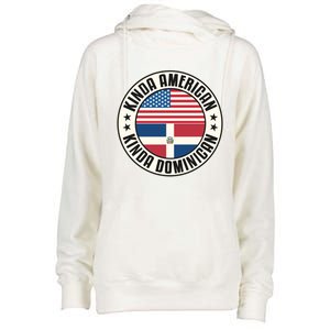 Dual Citizenship American Dominican Republic Usa Flag Gift Womens Funnel Neck Pullover Hood