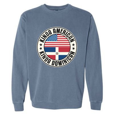 Dual Citizenship American Dominican Republic Usa Flag Gift Garment-Dyed Sweatshirt