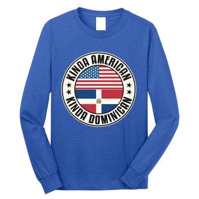 Dual Citizenship American Dominican Republic Usa Flag Gift Long Sleeve Shirt