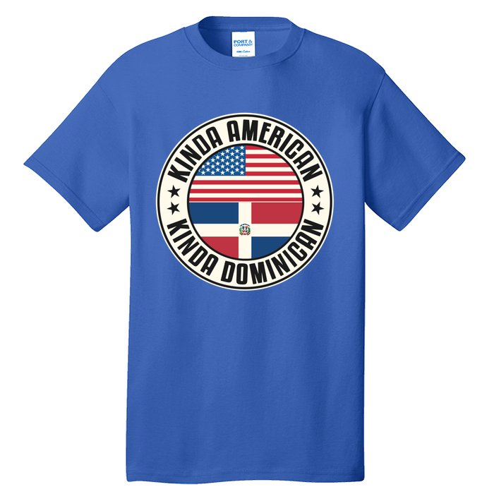 Dual Citizenship American Dominican Republic Usa Flag Gift Tall T-Shirt