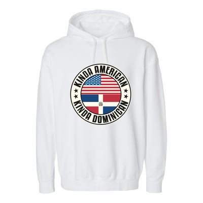 Dual Citizenship American Dominican Republic Usa Flag Gift Garment-Dyed Fleece Hoodie