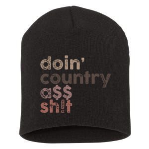 Doin Country Ass Sh!T Short Acrylic Beanie