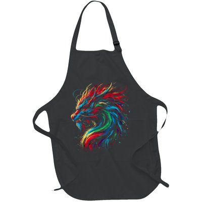 Dragon Colorful Animal Art Fantasy Dragon  Apron
