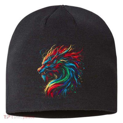 Dragon Colorful Animal Art Fantasy Dragon  Sustainable Beanie