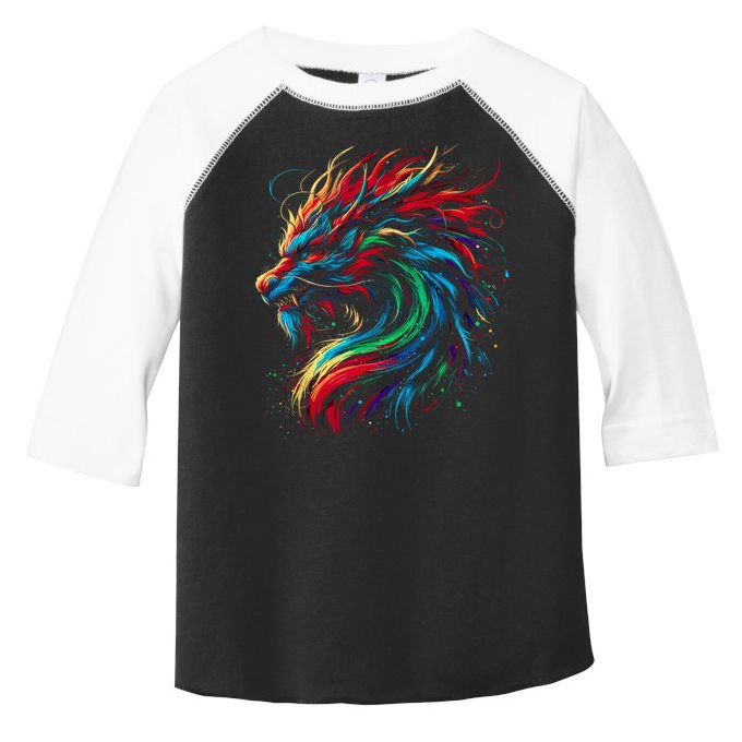 Dragon Colorful Animal Art Fantasy Dragon  Toddler Fine Jersey T-Shirt