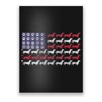 Dachshund Cute American Flag 4th Of July Gif Poster