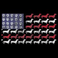 Dachshund Cute American Flag 4th Of July Gif Poster