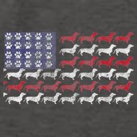 Dachshund Cute American Flag 4th Of July Gif Vector Backpack