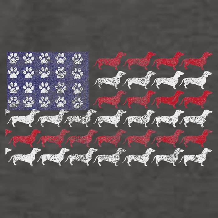 Dachshund Cute American Flag 4th Of July Gif Vector Backpack