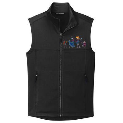 Dancing Catrina And Mariachi Musician Camiseta Day Of The Dead Gift Collective Smooth Fleece Vest