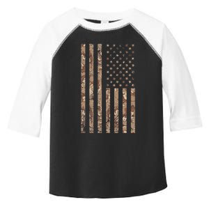 Desert Camo American Flag Military Tactical Camouflage USA Toddler Fine Jersey T-Shirt