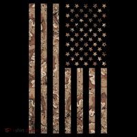 Desert Camo American Flag Military Tactical Camouflage Usa Flat Bill Trucker Hat