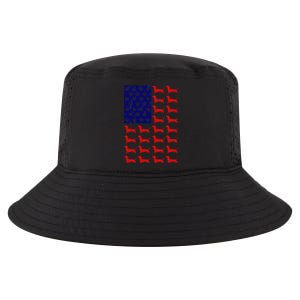 Dachshund Cute American Flag 4th of July Cool Comfort Performance Bucket Hat