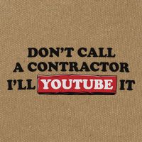 DonT Call A Contractor ILl Youtube It Cotton Canvas Backpack