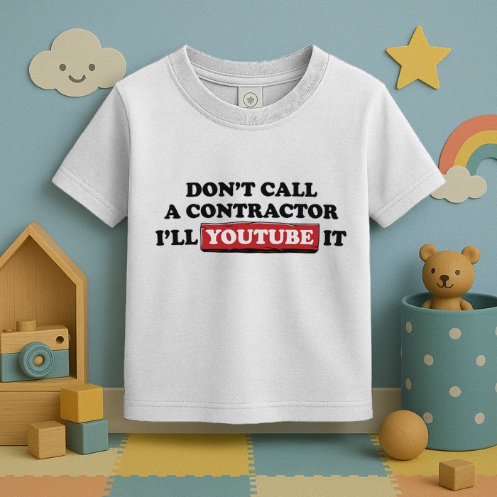 DonT Call A Contractor ILl Youtube It Toddler T-Shirt