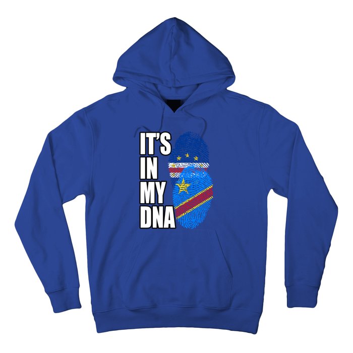 Democratic Congolese And Cabo Verdean Mix Dna Flag Heritage Gift Hoodie