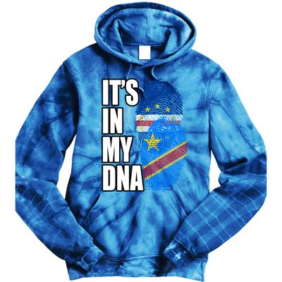 Democratic Congolese And Cabo Verdean Mix Dna Flag Heritage Gift Tie Dye Hoodie