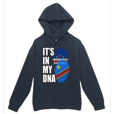 Democratic Congolese And Cabo Verdean Mix Dna Flag Heritage Gift Urban Pullover Hoodie