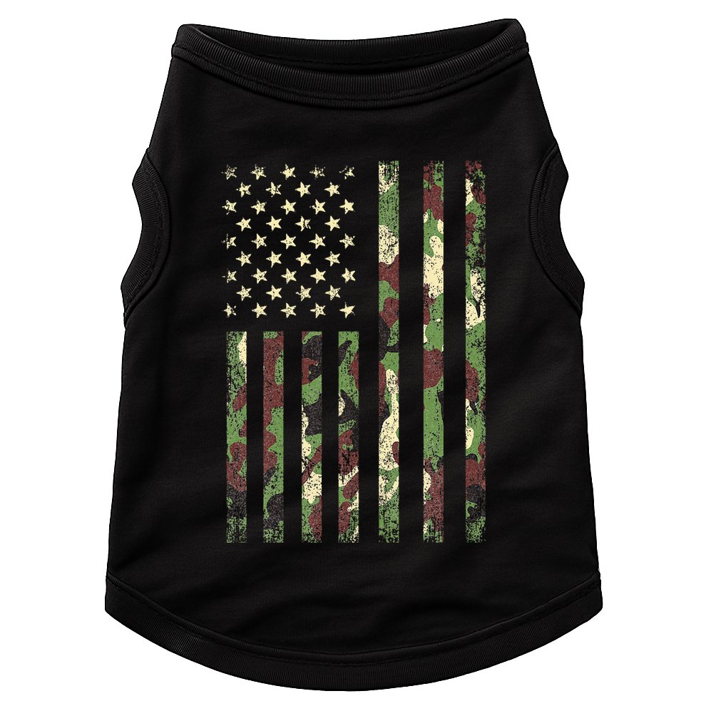 Desert Camo American Flag Military Tactical Camouflage Usa Doggie Tank