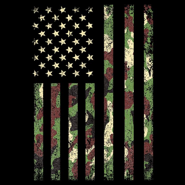 Desert Camo American Flag Military Tactical Camouflage Usa Doggie Tank