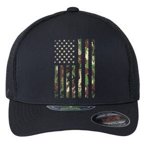 Desert Camo American Flag Military Tactical Camouflage Usa Flexfit Unipanel Trucker Cap