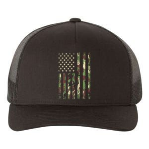 Desert Camo American Flag Military Tactical Camouflage Usa Yupoong Adult 5-Panel Trucker Hat