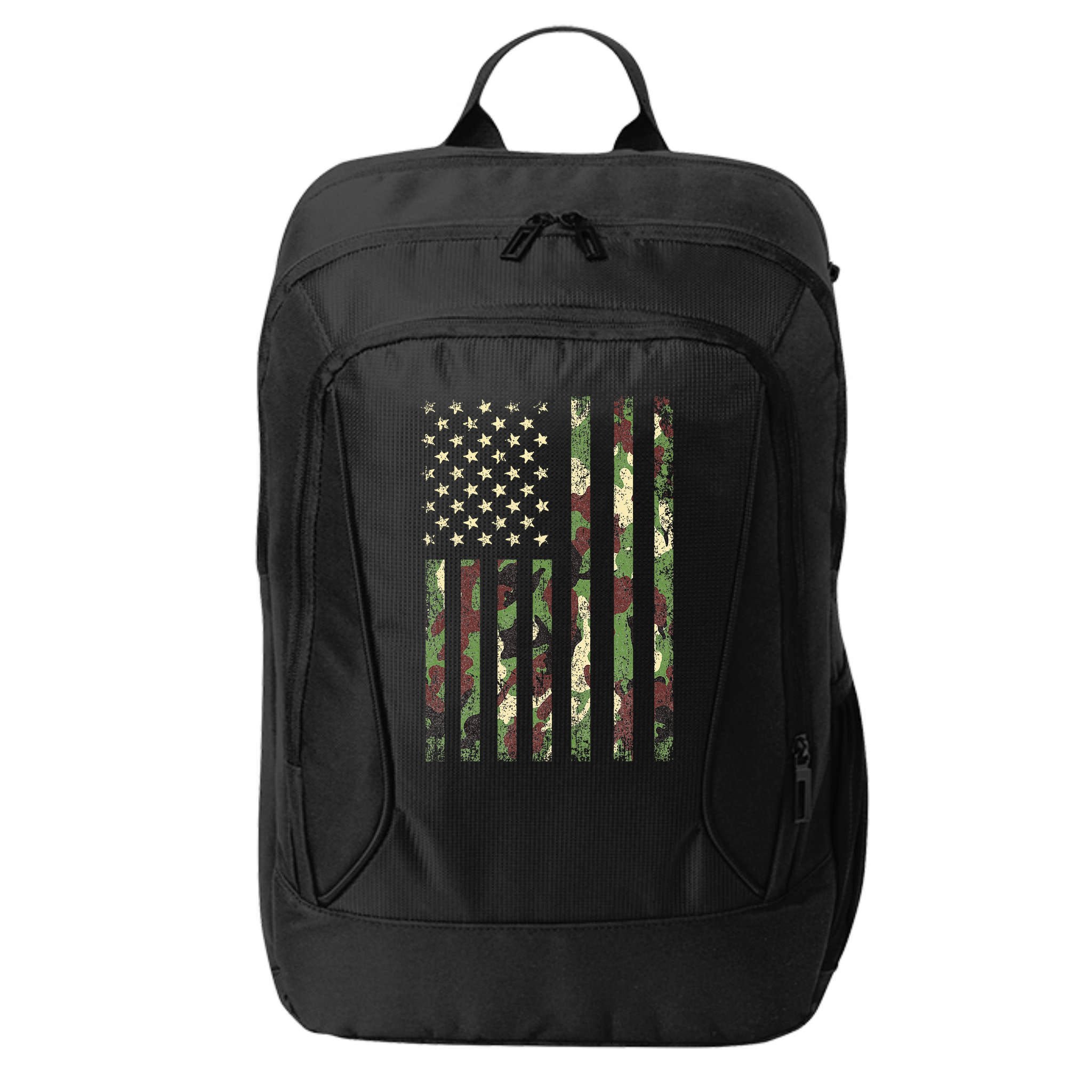Desert Camo American Flag Military Tactical Camouflage Usa City Backpack
