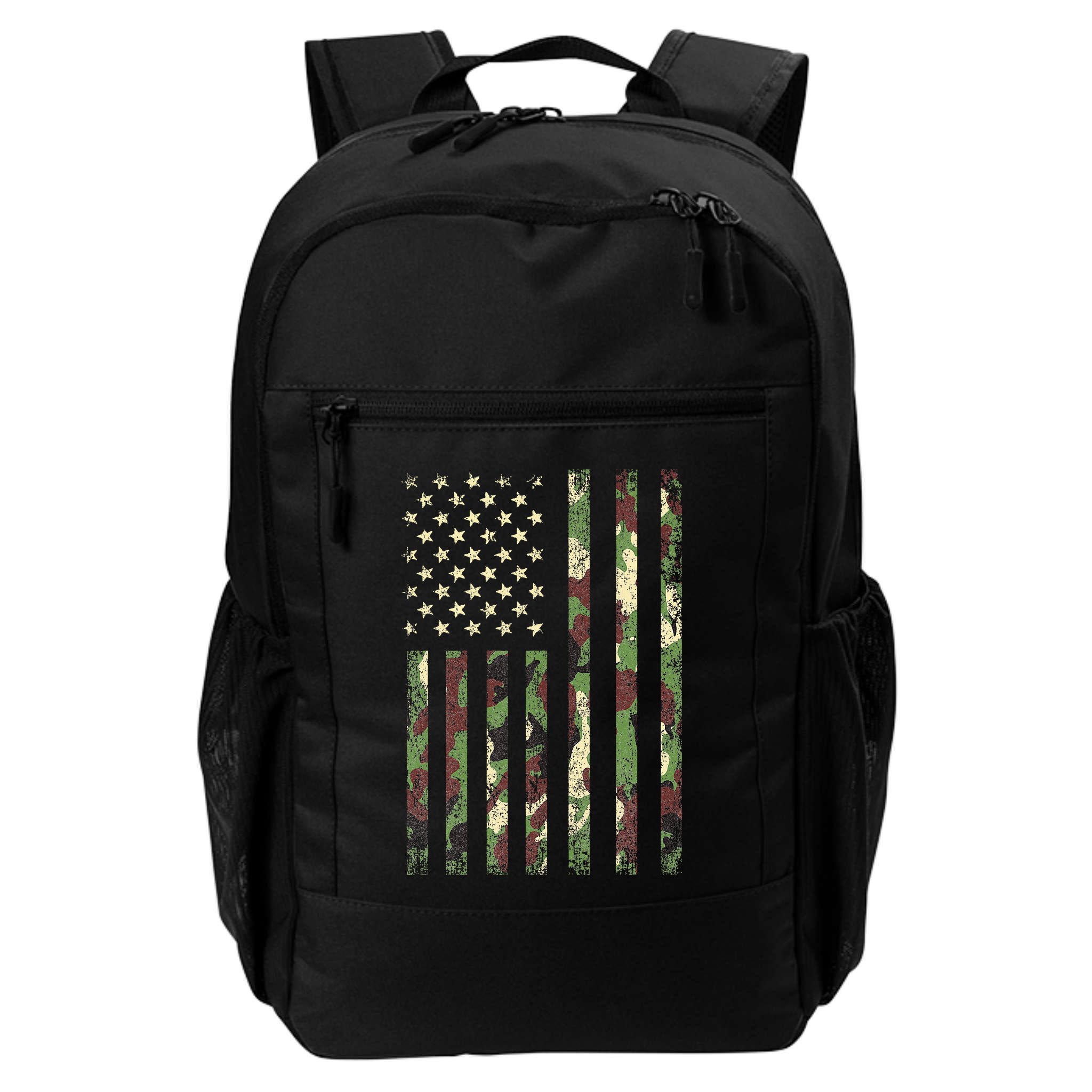 Desert Camo American Flag Military Tactical Camouflage Usa Backpack