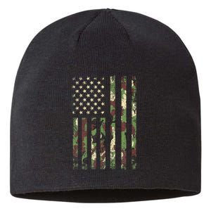 Desert Camo American Flag Military Tactical Camouflage Usa Sustainable Beanie