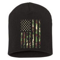 Desert Camo American Flag Military Tactical Camouflage Usa Short Acrylic Beanie