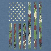Desert Camo American Flag Military Tactical Camouflage Usa Garment-Dyed Sweatshirt