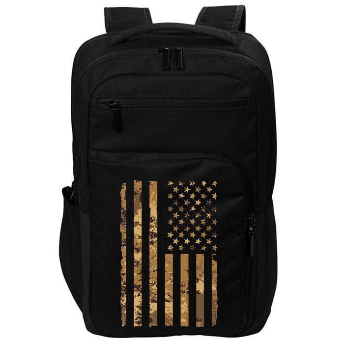 Desert Camo American Flag Military Tactical Camouflage Impact Tech Backpack