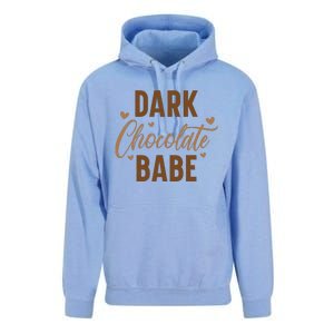 Dark Chocolate Babe Melanin Girl Black History Month Unisex Surf Hoodie