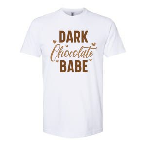 Dark Chocolate Babe Melanin Girl Black History Month Softstyle CVC T-Shirt