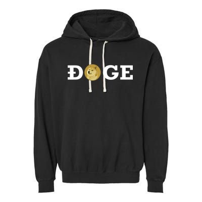 Dogecoin Cryptocurrency Blockchain Shiba Inu Doge Dogecoin Garment-Dyed Fleece Hoodie