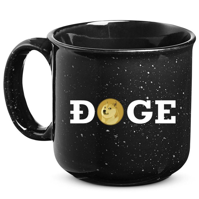 Dogecoin Cryptocurrency Blockchain Shiba Inu Doge Dogecoin 15oz Campfire Ceramic Mug