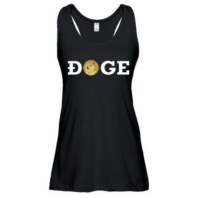 Dogecoin Cryptocurrency Blockchain Shiba Inu Doge Dogecoin Ladies Essential Flowy Tank