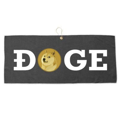 Dogecoin Cryptocurrency Blockchain Shiba Inu Doge Dogecoin Large Microfiber Waffle Golf Towel