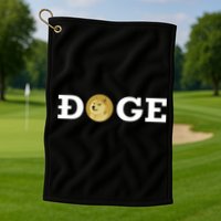 Dogecoin Cryptocurrency Blockchain Shiba Inu Doge Dogecoin Golf Towel