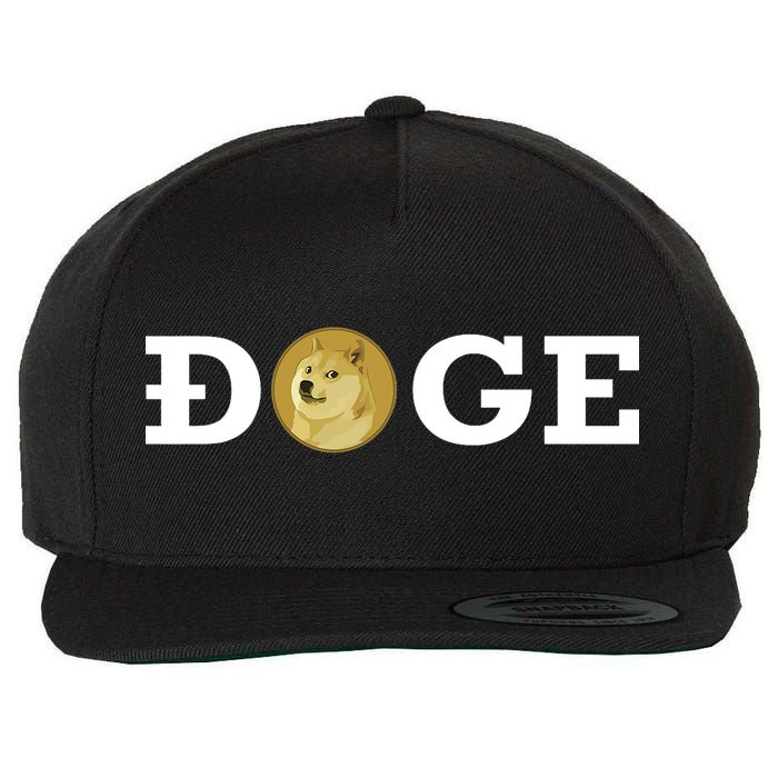 Dogecoin Cryptocurrency Blockchain Shiba Inu Doge Dogecoin Wool Snapback Cap