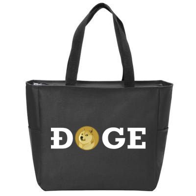 Dogecoin Cryptocurrency Blockchain Shiba Inu Doge Dogecoin Zip Tote Bag
