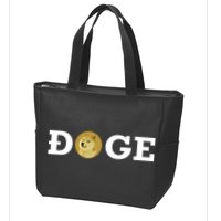 Dogecoin Cryptocurrency Blockchain Shiba Inu Doge Dogecoin Zip Tote Bag