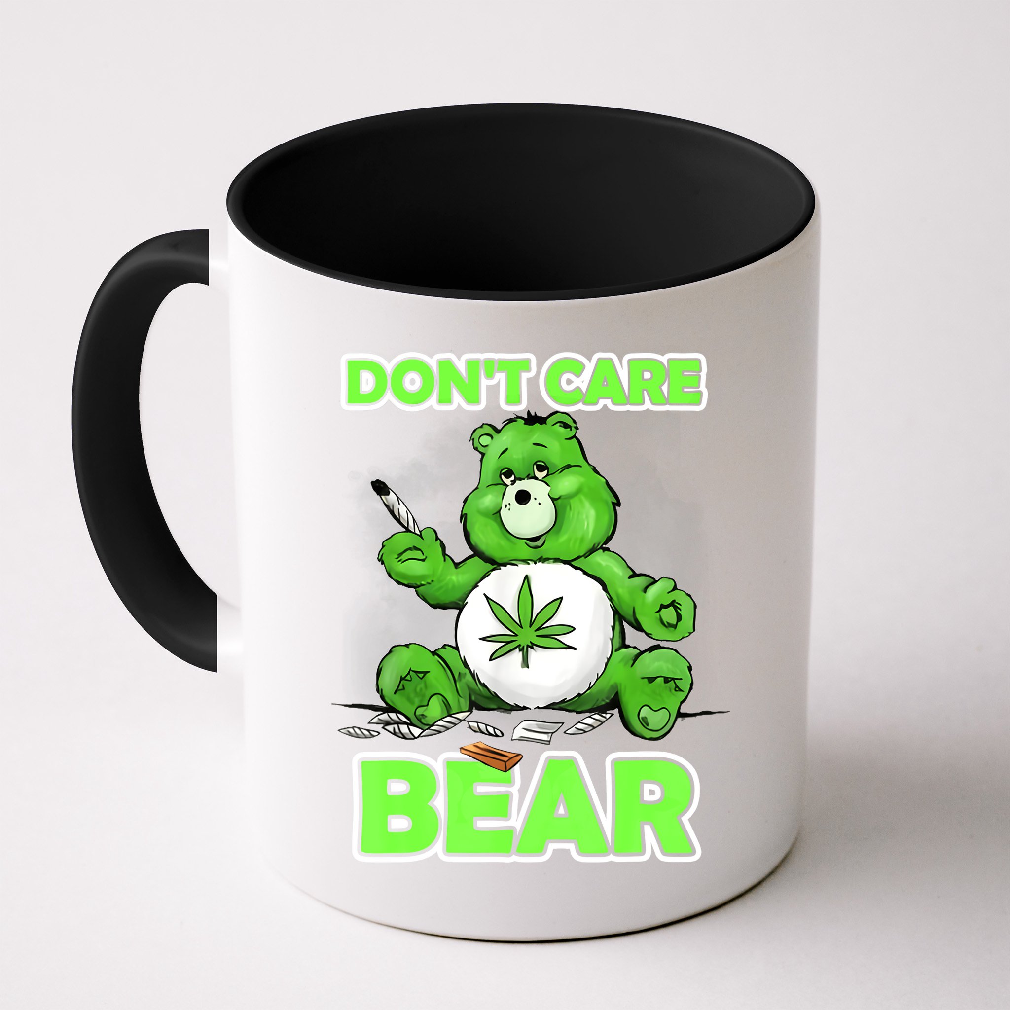 Dont Care Bear Smoking Weed Cannabis Marijuana 4 20 Stoner Gift 2 Mug