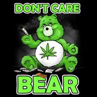 Dont Care Bear Smoking Weed Cannabis Marijuana 4 20 Stoner Gift 2 16 in Basic Backpack