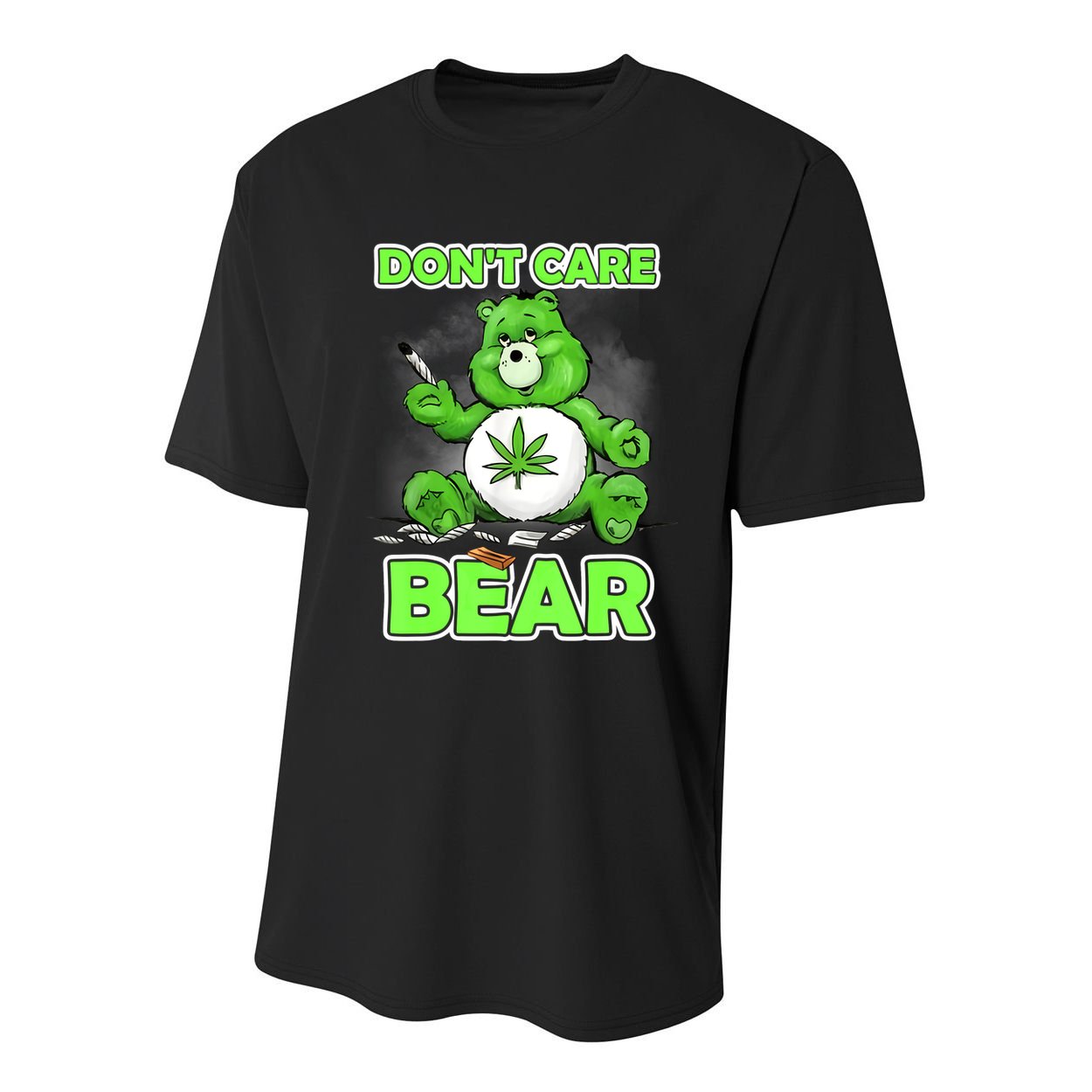Dont Care Bear Smoking Weed Cannabis Marijuana 4 20 Stoner Gift 2 Youth Performance Sprint T-Shirt