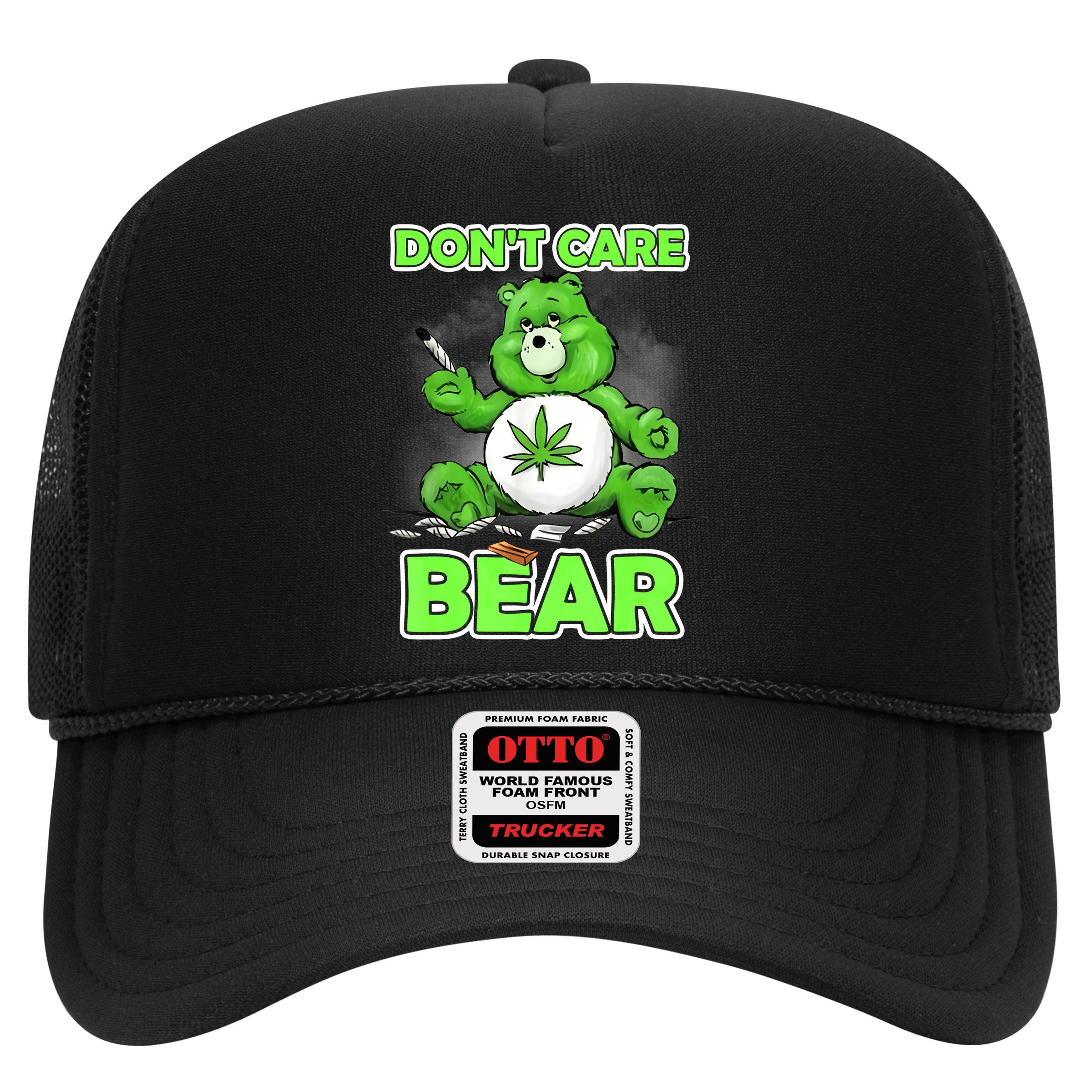 Dont Care Bear Smoking Weed Cannabis Marijuana 4 20 Stoner Gift 2 Hat